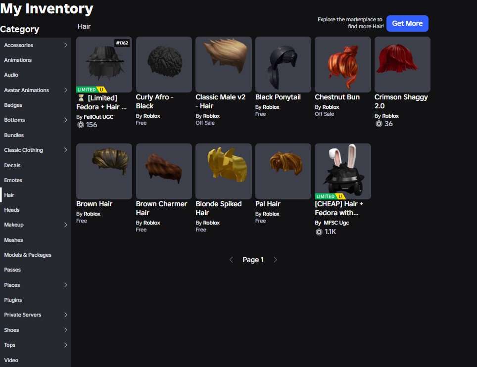 продажа аккаунта к игре Roblox